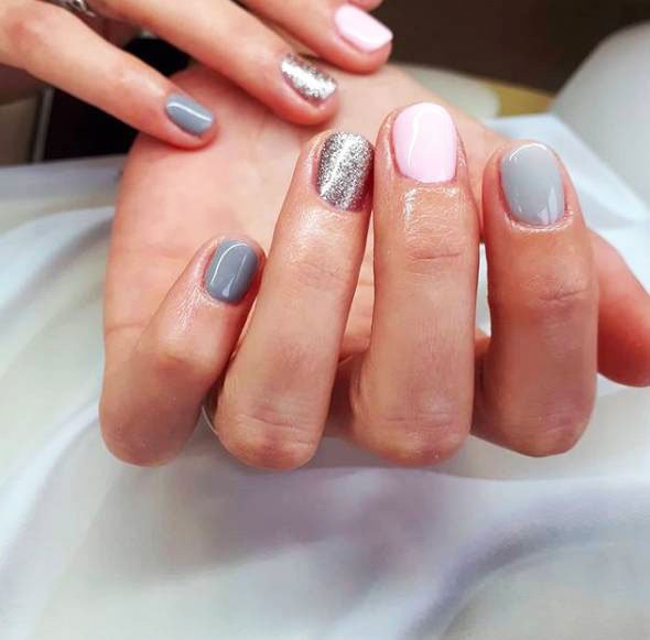 dark grey matte nails - Easy Nail Art Designs By Hand