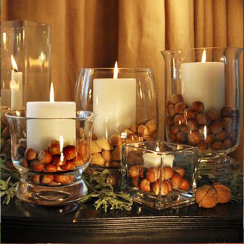 decorate them with dried orange wedges or wrap them in leaves, flowers, twigs, and berries - Thanksgiving Decorations For Home