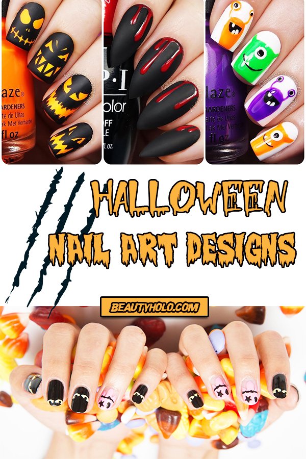 halloween nail art designs