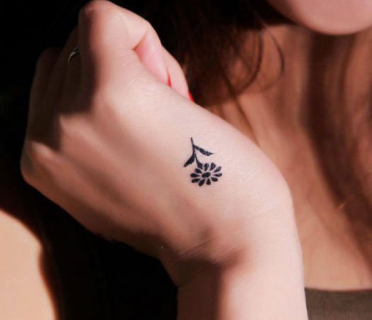 21 Unique Small Tattoos For Women | Simple Red Ink Tattoo