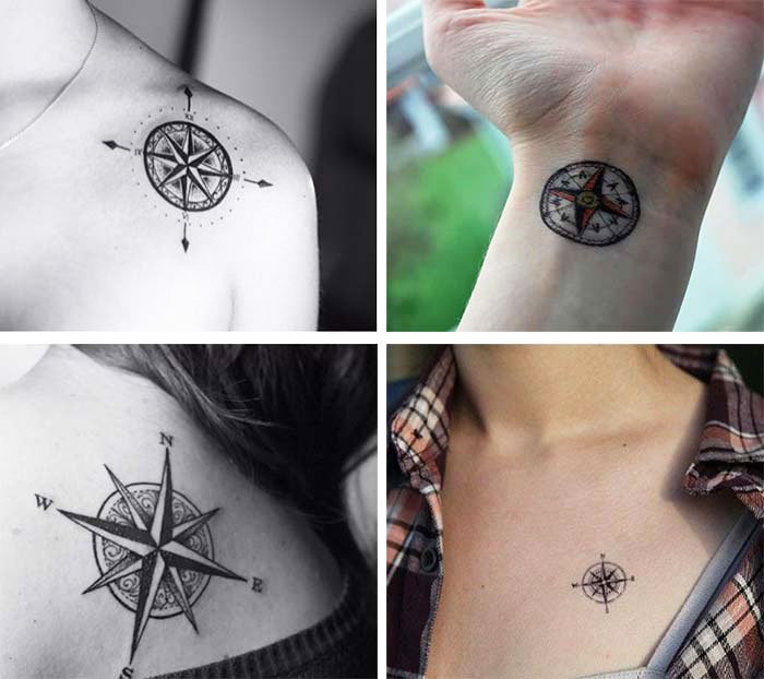 Compass - 21 Unique Small Tattoos For Women 