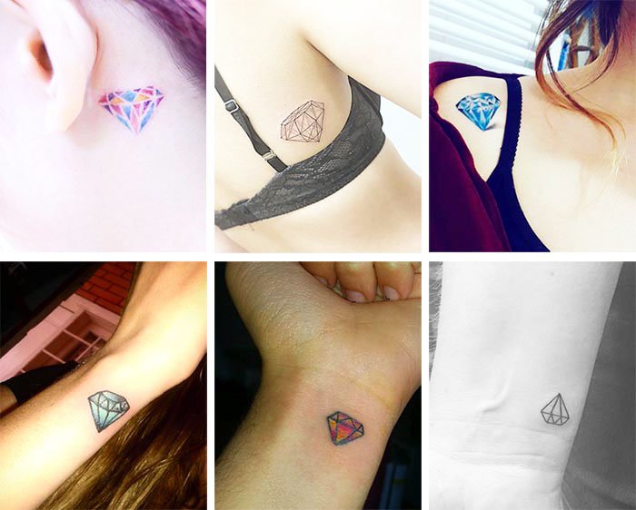 21 Unique Small Tattoos For Women | Simple Red Ink Tattoo 1
