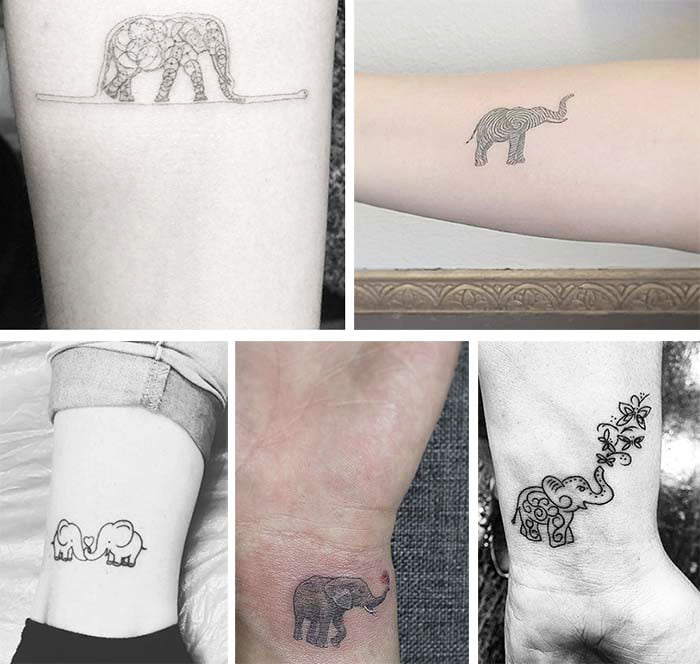 Elephant - 21 Unique Small Tattoos For Women 