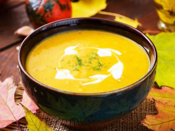 Pumpkin Soup - Thanksgiving Vegetable Side Dishes
