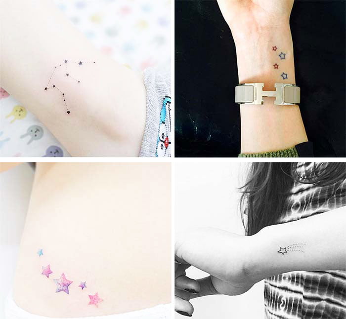 Stars - 21 Unique Small Tattoos For Women 