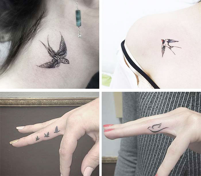 Swallow - 21 Unique Small Tattoos For Women 