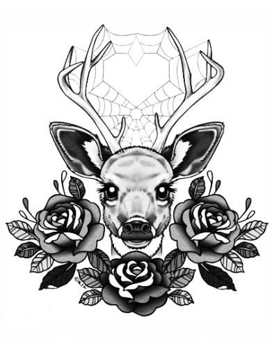 Deer - Cute Sketches Of Tattoos With Meaning