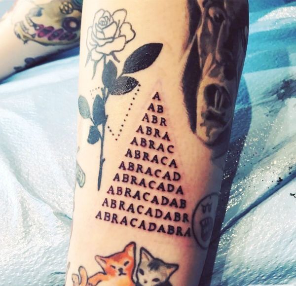 Beautiful Abracadabra Tattoo Ideas