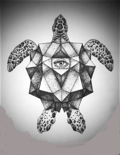 Turtle - Cute Sketches Of Tattoos With Meaning