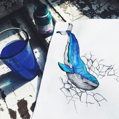 Whale - Cute Sketches Of Tattoos With Meaning