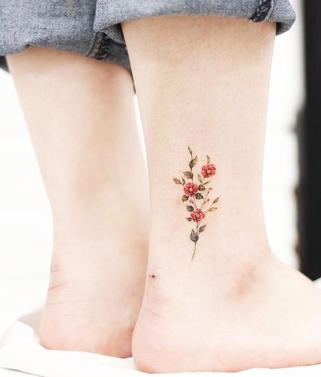 41 Best Small Flower Tattoos For Women in 2024 19