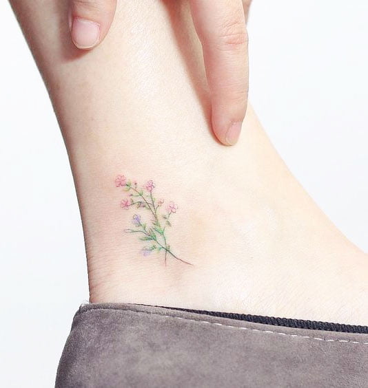 41 Best Small Flower Tattoos For Women in 2023 23