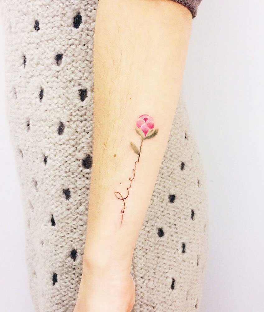 41 Best Small Flower Tattoos For Women in 2023 31