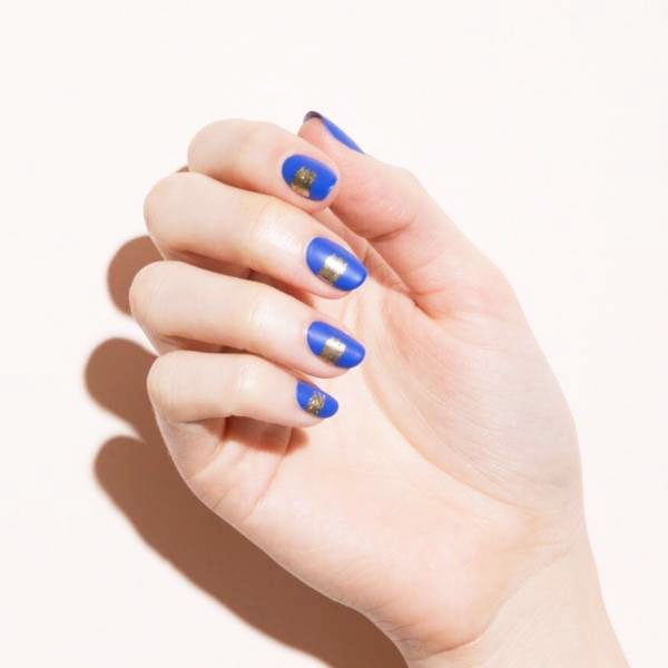 Blue Long Nails