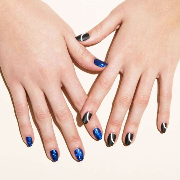 Nails Designs Ideas With Blue Varnish