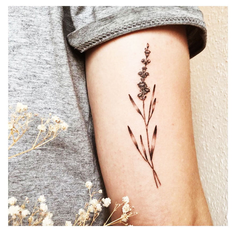 Popular Lavender Tattoo Designs