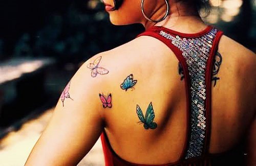 Butterfly Tattoo On The Shoulder - Shoulder Tattoos For Women