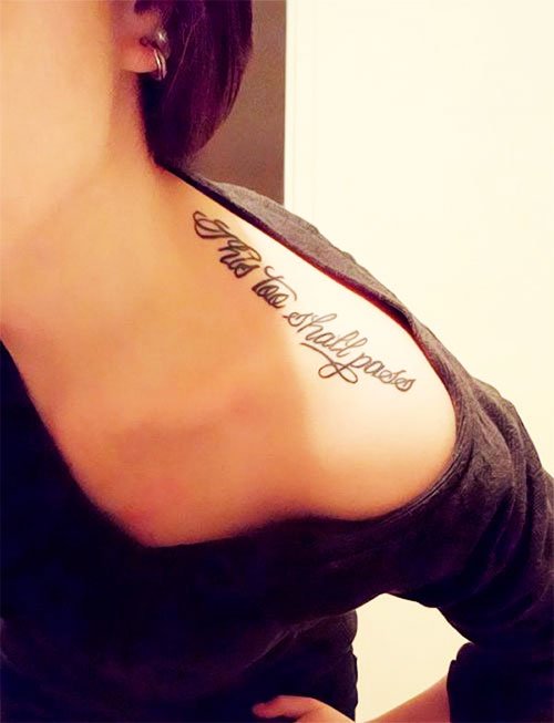 Tattoo Inscription On The Shoulder - Shoulder Tattoos For Women