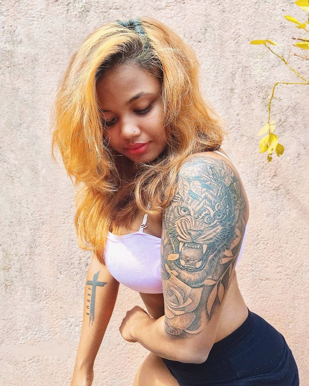 Lion Tattoos For Females - Shoulder Tattoos For Women
