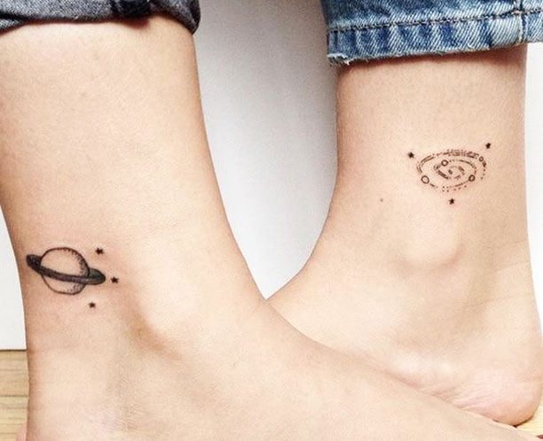 Matching tattoos for couples signify eternal love, bonding their hearts and souls with inked promises of forever.