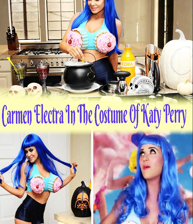 Halloween Costumes Women - Carmen Electra In The Costume Of Katy Perry 