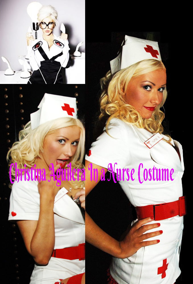 Christina Aguilera In a Nurse Costume