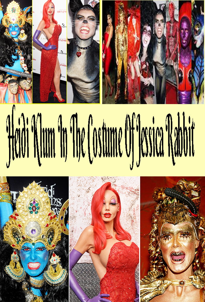 Halloween Costumes Women - Heidi Klum In The Costume Of Jessica Rabbit