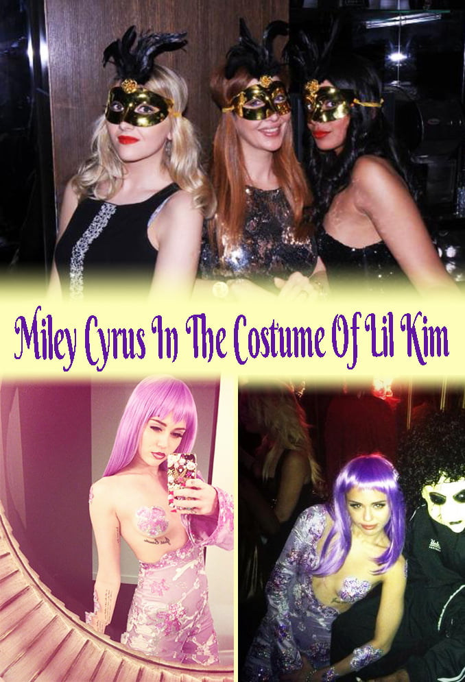 Halloween Costumes Women - Miley Cyrus In The Costume Of Lil Kim