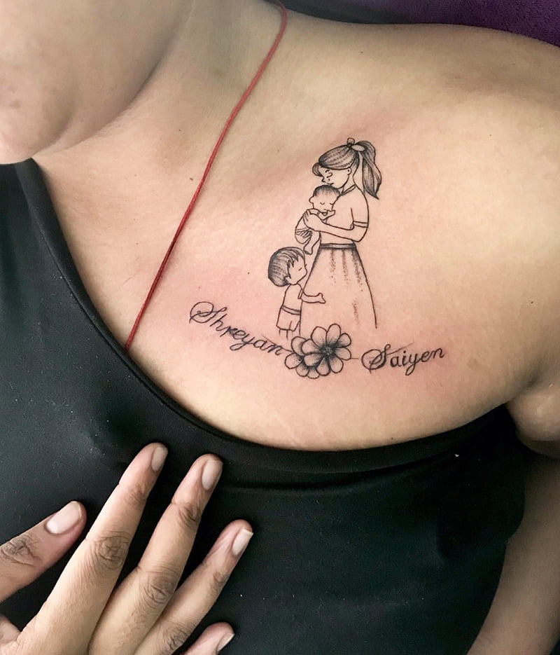 11 Best Mother Tattoos For Son And Daughter in 2023 10