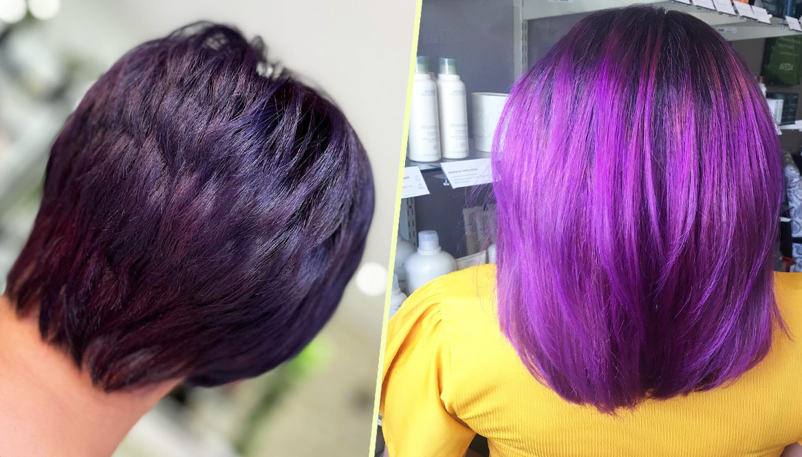 11 Short Hair with Purple Highlights: Bold and Beautiful
