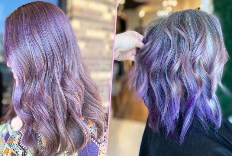 7 Natural Gray Hair with Purple Highlights: Embracing the Beauty of Age with Vibrant Expression