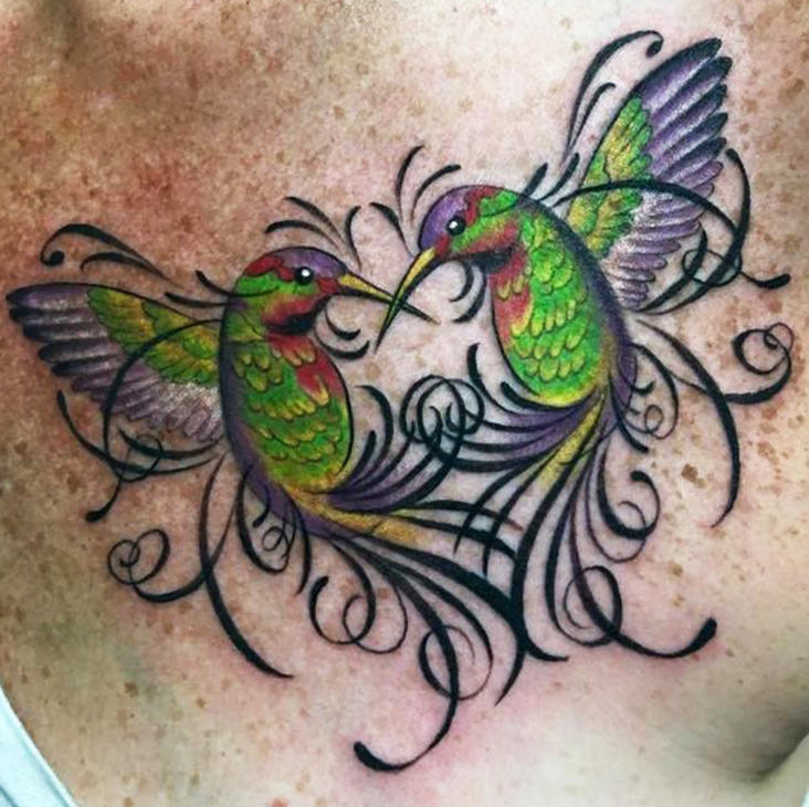 The Tattooing Process - Love Birds Tattoo