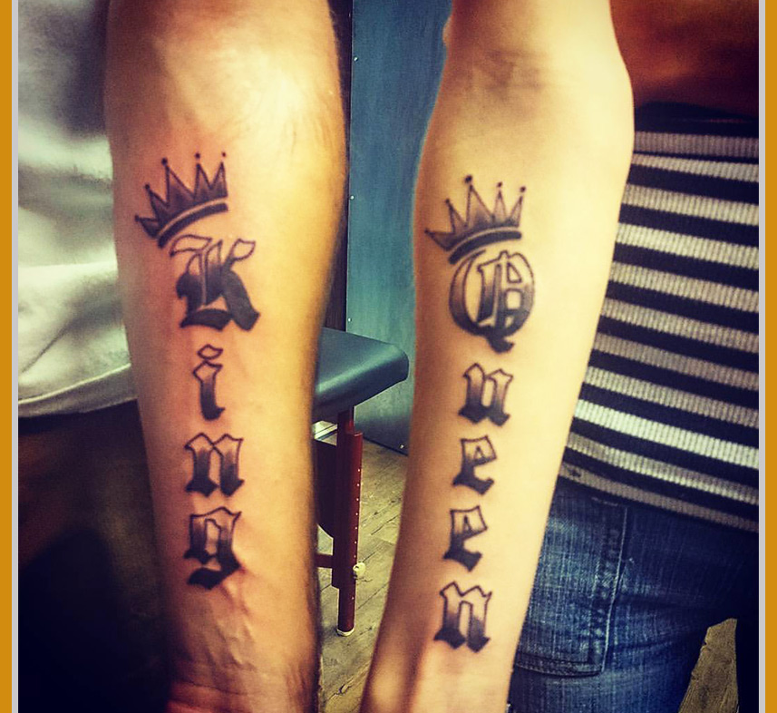 Are King and Queen tattoos only for couples?