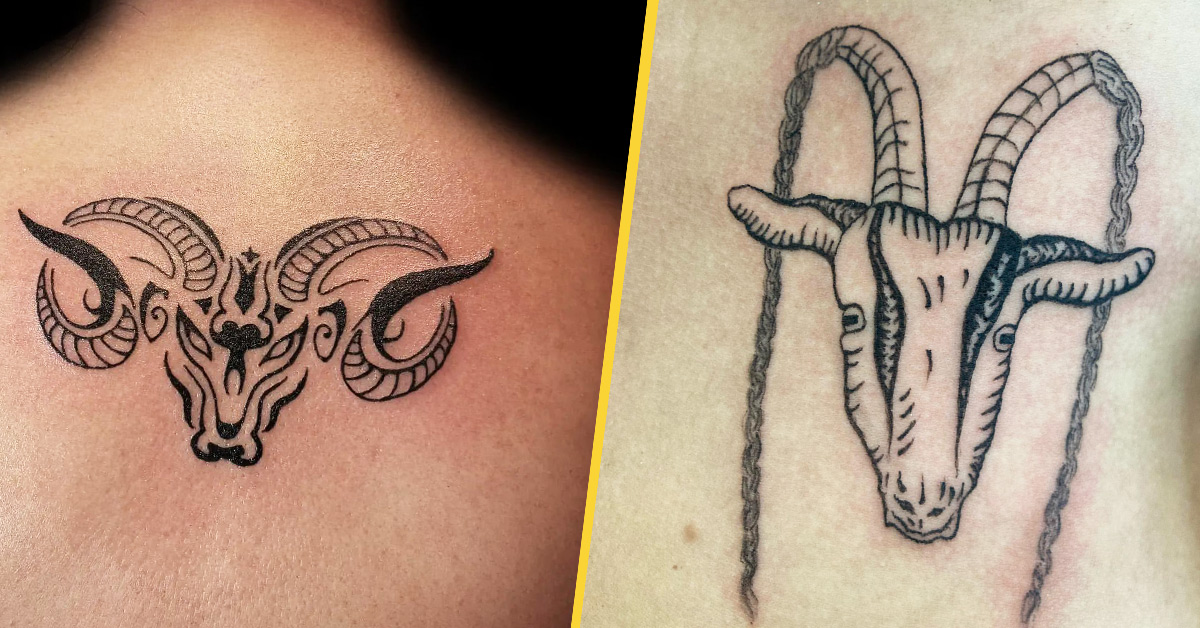 1st Aries Tattoo Designs: Embrace the Ram's Fiery Spirit