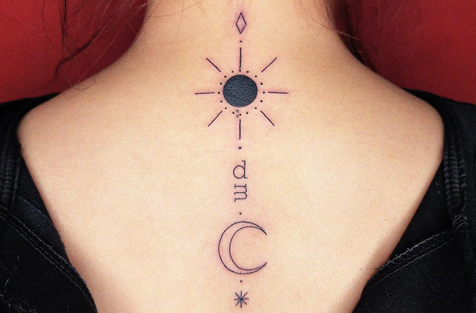 Popular Designs of Sun and Moon Tattoos
