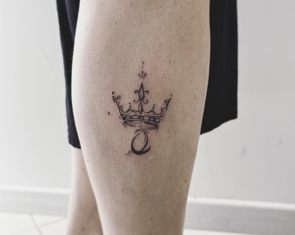 Small and Delicate or Bold and Elaborate: Queen Tattoos
