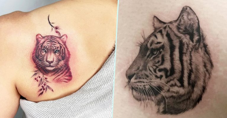 17 Trendy Simple Tiger Tattoo Designs