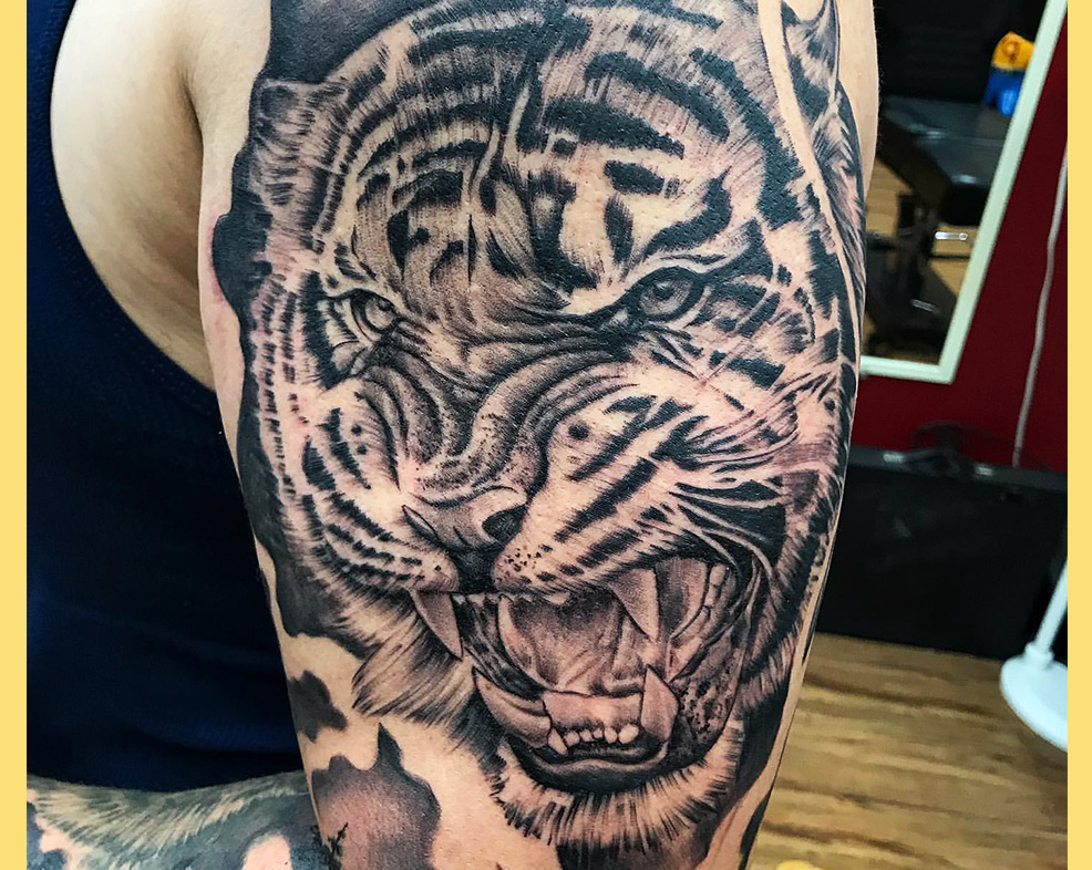 Tiger Tattoos Meaning - 17 Trendy Simple Tiger Tattoo Designs