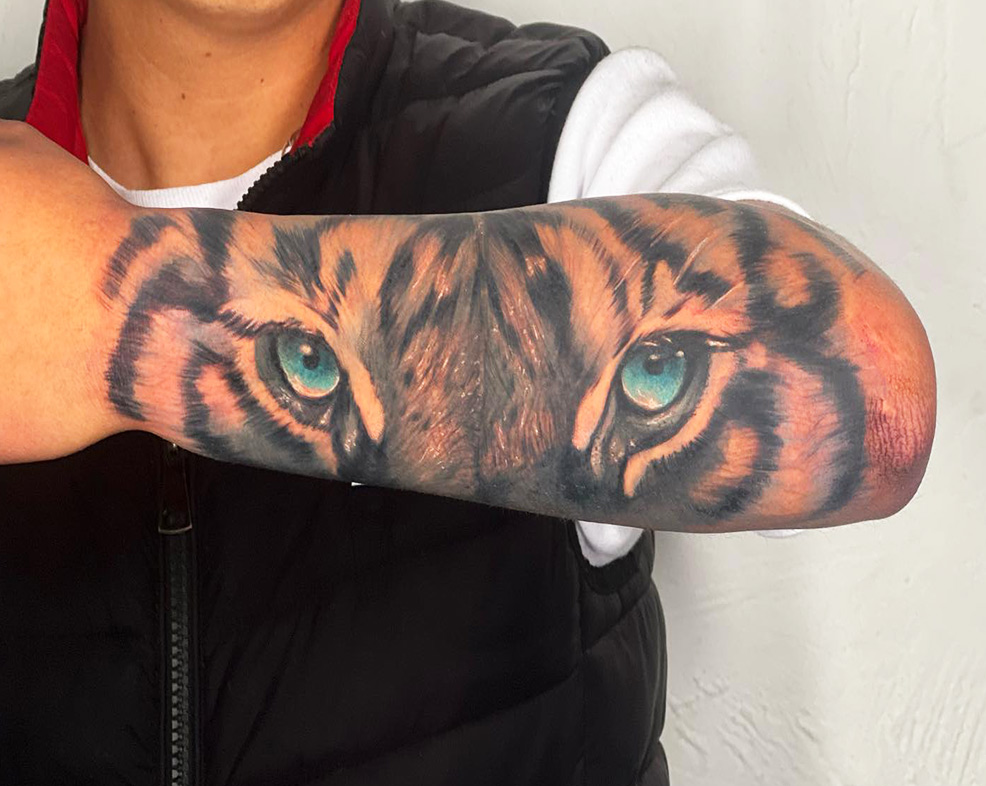 Simple Tiger Tattoo Designs