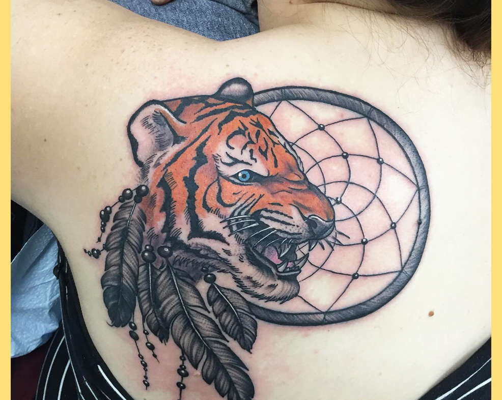 Tiger Tattoos for Females - Simple Tiger Tattoo Designs