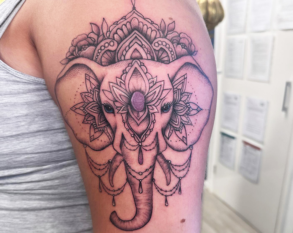 Elephant with Jewelry Accents: