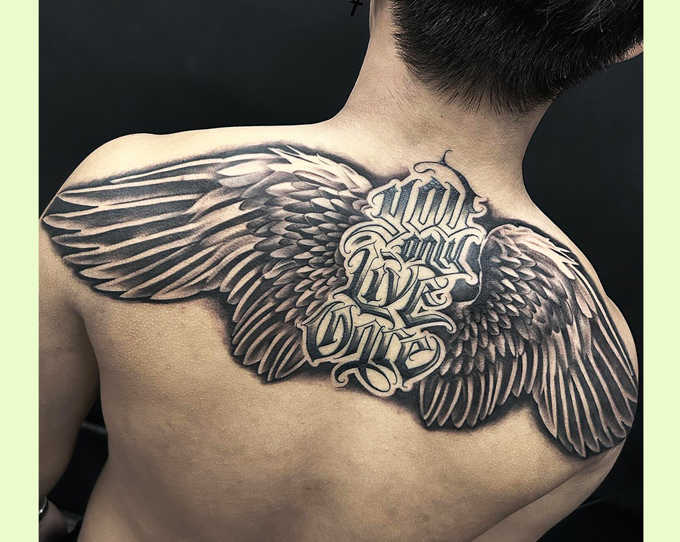 Placement Options : Wings Tattoo