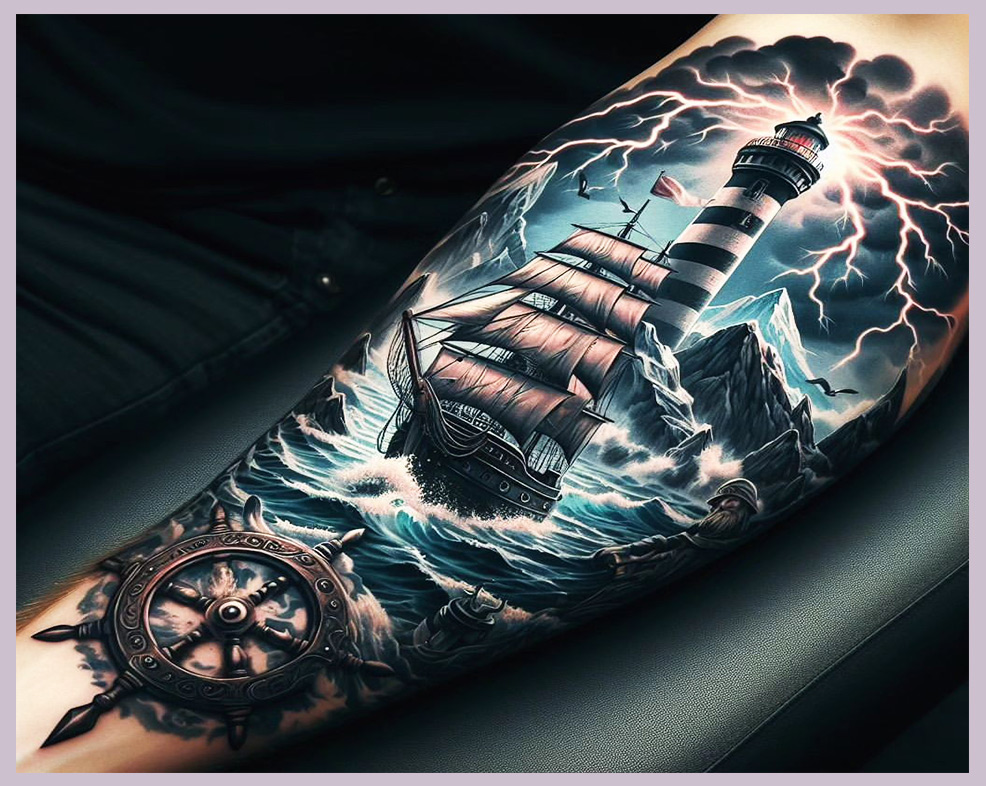Lighthouse Tattoo Ideas: