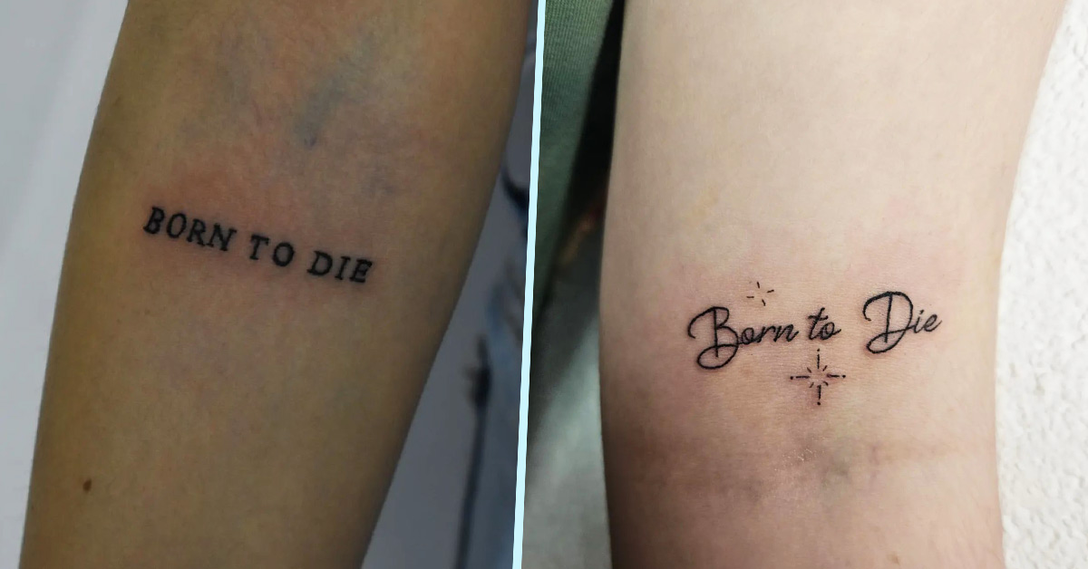 7 Gorgeous Born to Die Tattoo Picture