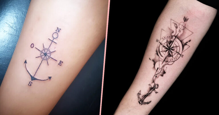 11 Unique Cute Compass Tattoo Ideas